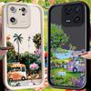 Flower Dessert Truck Case for Xiaomi Mi 15 14 14T 13 13T 12 11 11T Lite POCO X7 X6 5G X5 X3 NFC F6 F5 M7 M6 Pro 4G Cover Funda