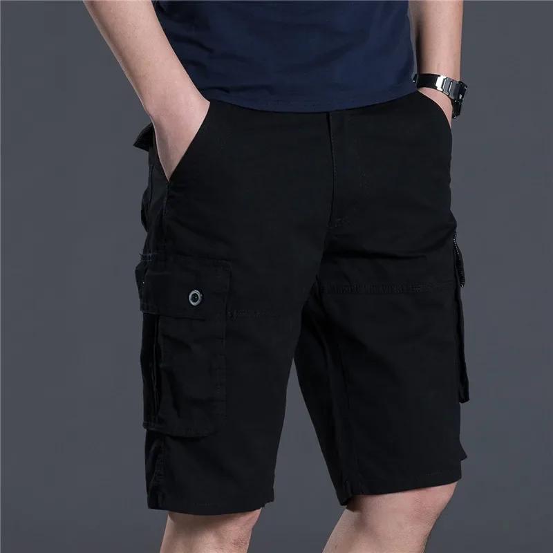 

Summer Men s Thin Loose Casual Pants Plus Size Short Pants for Male Five-point Pants 5XL чорний