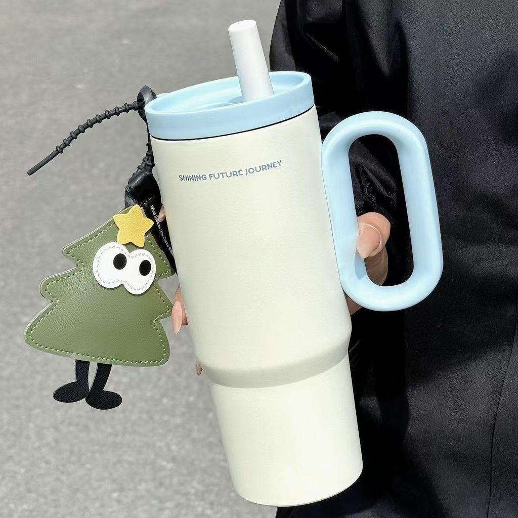 High-Capacity 316 Stainless Steel Insulated Cup with Straw