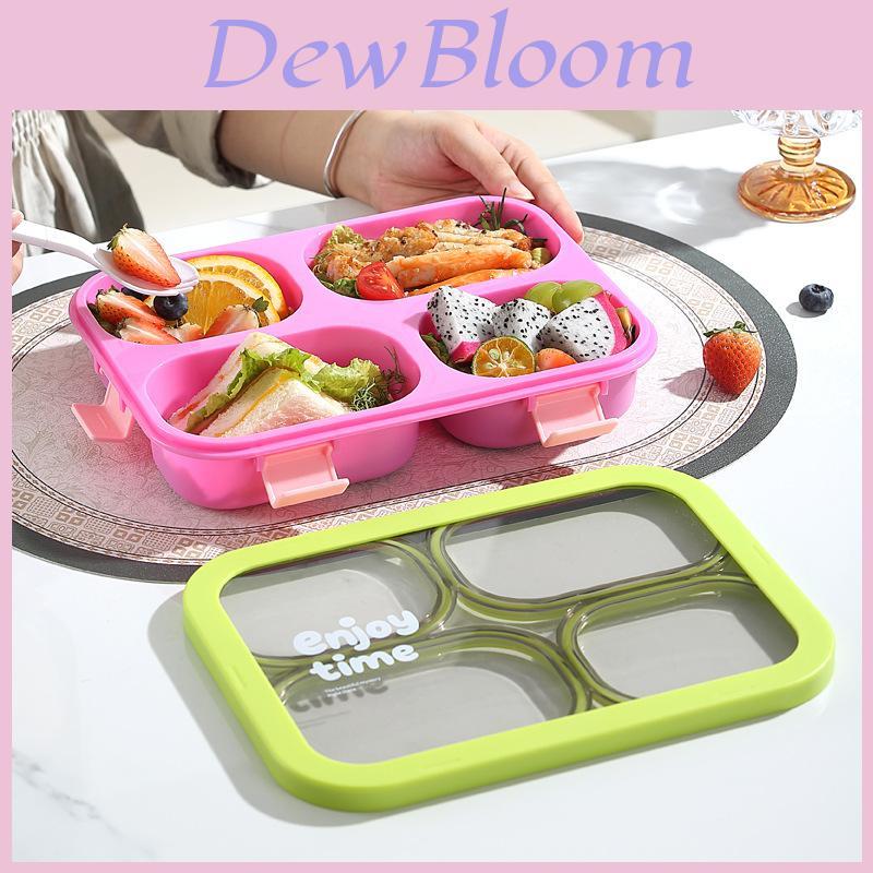 Microwave Safe Bento Box With Dividers For Office Workers And Students