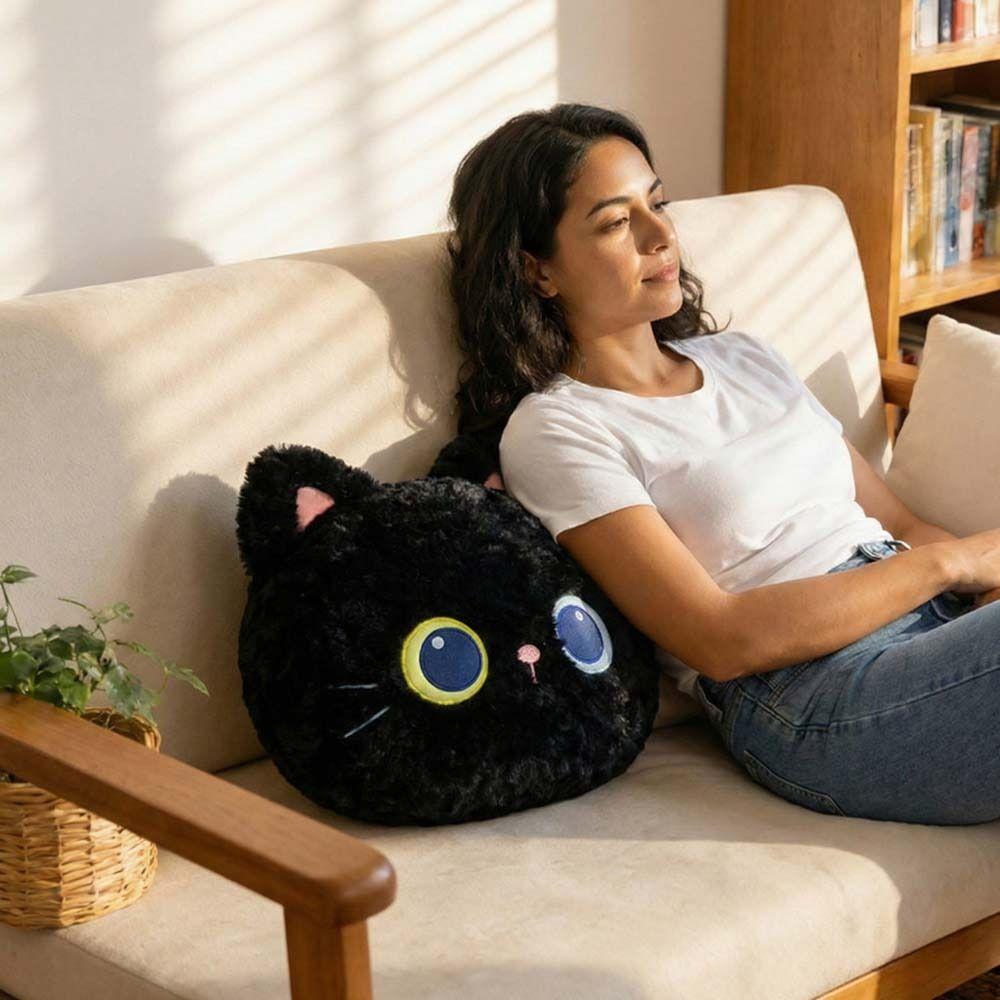 Home Decoration Stuffed Cat Pillow Bedroom Sofa Cat Throw Pillows  Children's Pillow Toys