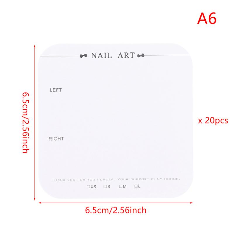 

20 листов упаковочных карточек для накладных ногтей, карточки для демонстрации образцов дизайна накладных ногтей, ручная работа, карточка для демонстрации образцов маникюра для салона