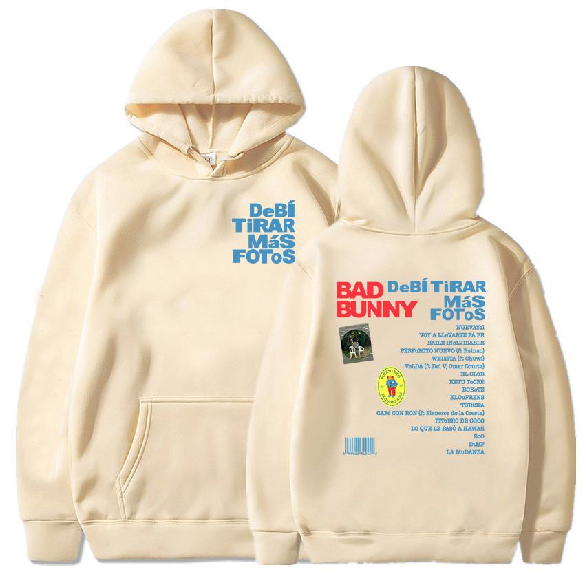 2025 Album DTMF Debí Tirar Más Fotos Hoodies Bad Bunny Fashion Singer Print Sweatshirts Cartoon Bear Graphic Clothes for Women