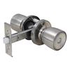 Hilogik Tubular Door Knob Non-Locking Passage Door Handle All Stainless Steel for Private Rooms and Hallways