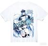 2026 Akame ga Kill! Schwarzes reines Baumwoll-T-Shirt mit Druckmuster des Esdeath Ice Power Poster Art