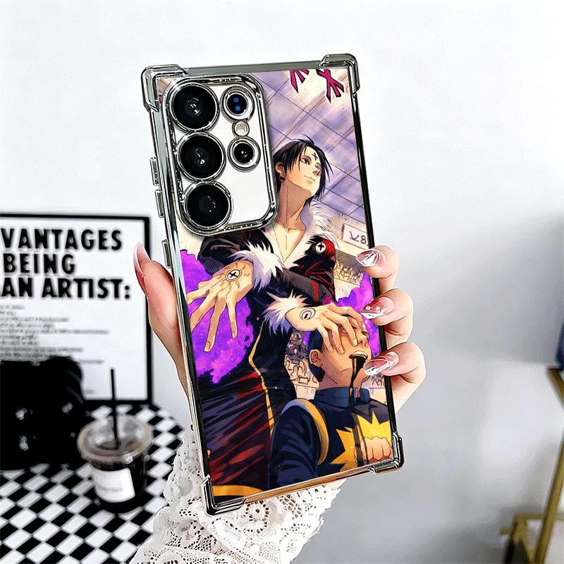 Hunter X-Hunters Chrollo Plating Phone Case For Samsung Galaxy S24 S25 FE S26 Edge S23 Ultra S22 S21 Plus S20 Anti-Fall Airabag