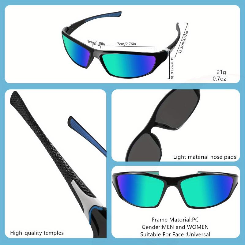 4 Pairs of Fashionable Polarized Unisex Glasses Suitable for Summer Cycling Sports Leisure Driving and Daily Commuting