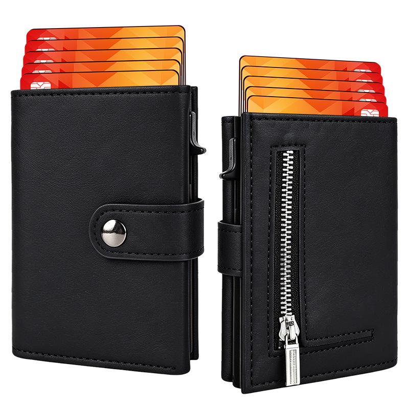RFID Men's Anti-theft Aluminum Alloy Multi-card Credit Card Holder