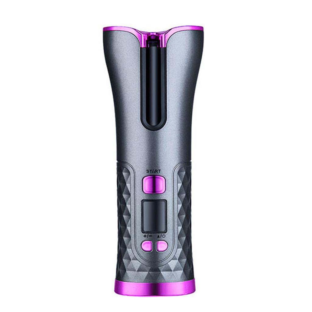 Cordless Auto Hair Curler Portable  Hair Curler USB Rechargeable Wireless Hair Curler