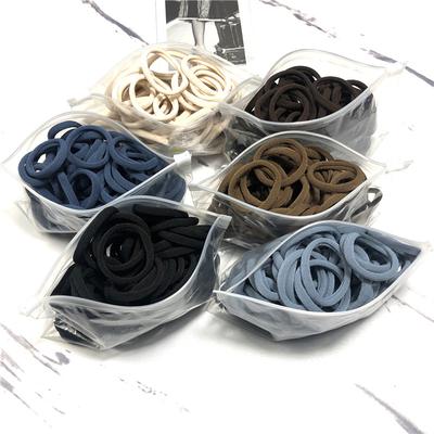 20/50 PZ/Set Elastici per Capelli per Donna Ragazza Elastici Base per Capelli Corde 4 cm Semplice Cerchietto Elastico Accessori per Capelli Porta Coda di Cavallo