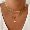 Bohemian Handmade Multilayer Colorful Beads Chain Necklaces Crystal Pendant Jewelry For Women Accessories N0371