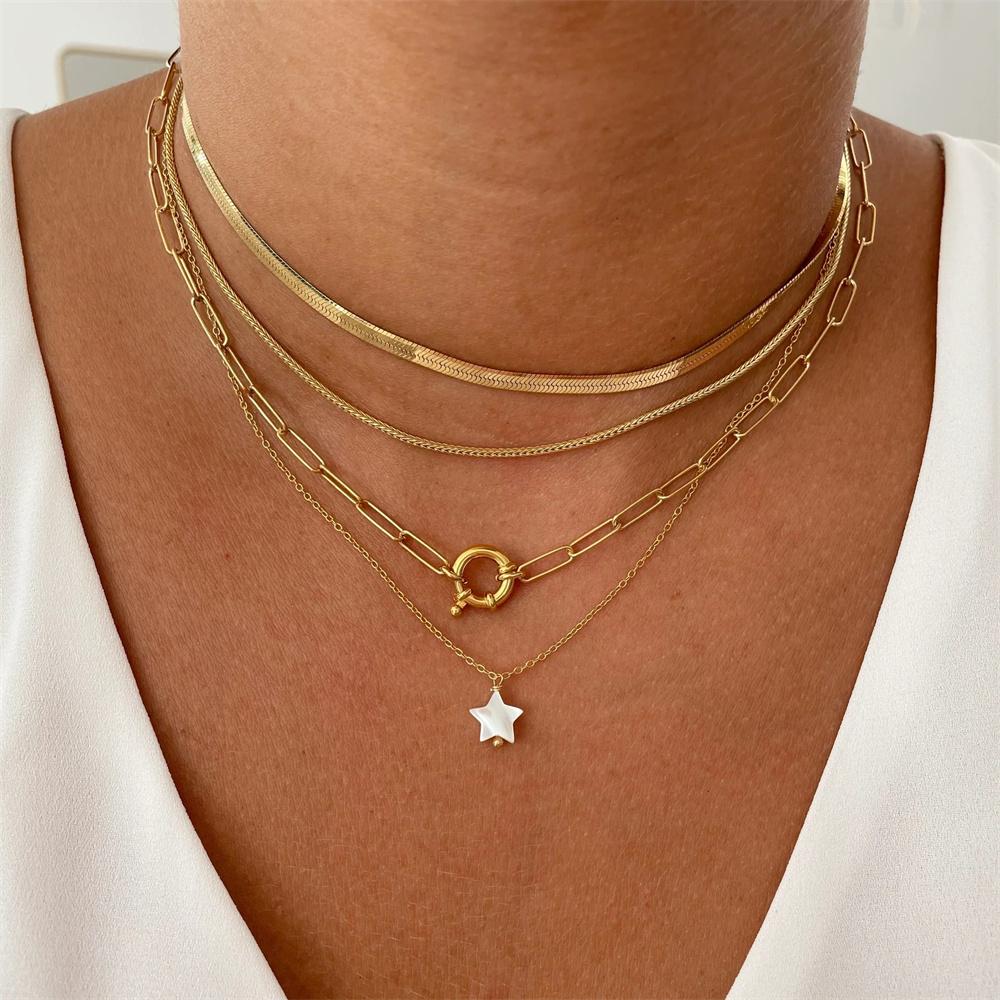 Bohemian Handmade Multilayer Colorful Beads Chain Necklaces Crystal Pendant Jewelry For Women Accessories N0371