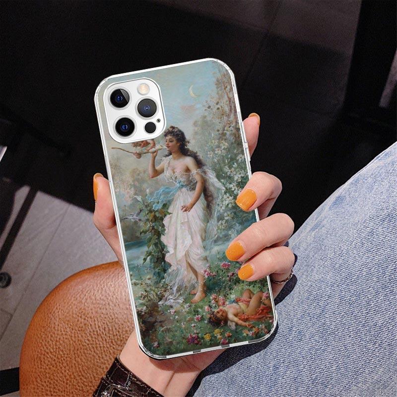 Paint Art Renaissance Phone Case For iPhone 17 Air 16 Pro Max 16E 15 + 14 Plus 11 12 13 Mini 7 8 SE Gift Print Cover Fundas 17 A