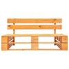 Banc palette - vidaXL - 45765 - Bois massif - Marron miel - 2 personnes - Résistant aux intempéries