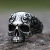 NEUE Herren 316L Edelstahlringe Retro Totenkopf Vintage Gothic Punk Hochwertiger Schmuck Geschenke