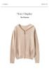 Women's Heavyweight Cashmere Hooded Cardigan - Soft, Elegant Autumn/Winter Outerwear Sweater