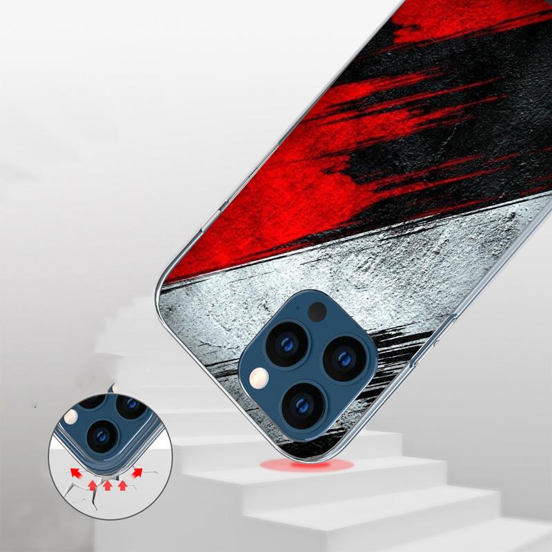 Poland Flag Cover Phone Case For iPhone 16 17 Air 15 14 Pro Max 16E Phone Case 13 Mini 12 11 7 SE 8 Print Pattern Fit Cases 16 1