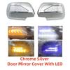 Novel Style Streamer Light Car Chrome Accessories Trim Side Mirror Covers With LED For Toyota Kluger Highlander 1998 2000 2003