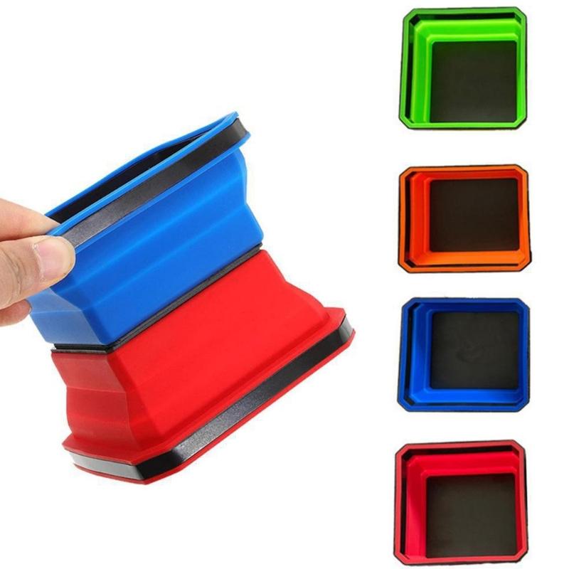 Soft Silicone Magnetic Screw Bowl With Collapsible Feature Magnetic Screw Tray For NonSlip Grip And Secure Part Holding
