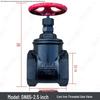 Z15T-10/16 Cast Iron Threaded Gate Valve, DN15-50
