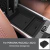 Black Armrest Box Storage Organizer Accessories For 2022-2025 Proton PERSONA/IRIZ  Car Interior Compartment Box Car Accessories