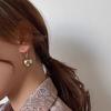 1 Paar Hängeohrringe Elegant Vintage Glatt Rund Heller Glanz Dekorativ Geschenk Frauen Kugelform Anhänger Creolen Schmuck für Alltagskleidung