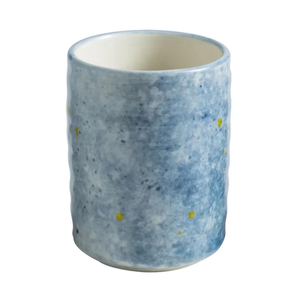 Hohe Vintage Glasur Keramik Kaffee Tee ohne Henkel Japanisches Restaurant Trinkgeschirr Mehrfarbig Wasser Tee Tassen Koreanische Tasse Papa