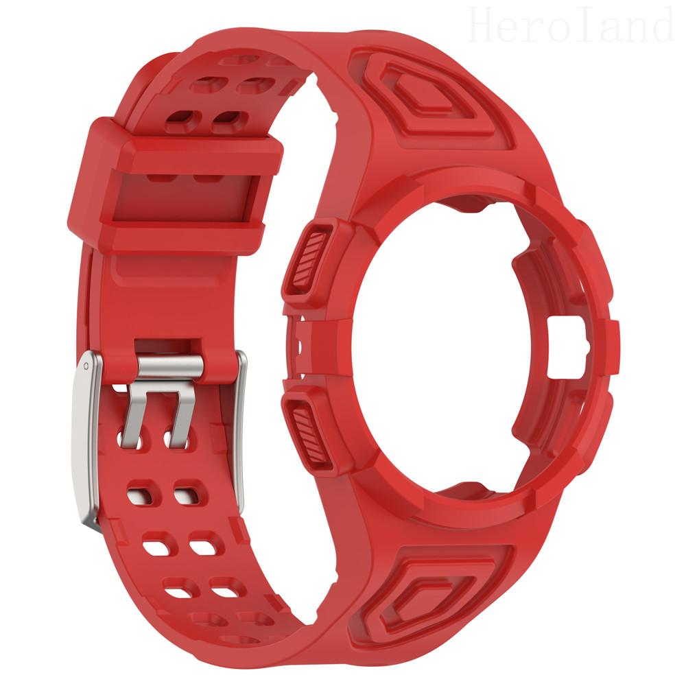 2in1 Strap For Samsung Galaxy Watch FE 6 5 4 40MM Smart Wristband 20mm WatchBand Silicone Bracelet belt Transparent Band&case