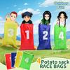4Pcs Kangaroo Jumping Bags Sack Race Outdoor Fun Sports Games Parent-child Interactive Sensory Training Preschool Play Toys