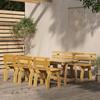Day and Night - Day and Night Garden Dining Set 5 Pieces Impregnated Pine Wood