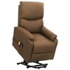 VidaXL Reclining Massage Armchair, Taupe, Fabric