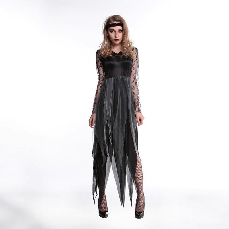 Halloween Zombie Costume Ghost Bride Cosplay Costume Masquerade Stage Costume Vampire