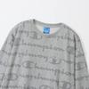 Champion Long Sleeve Crew Neck Sweatshirt with Cotton USA Oxford Size M Women's CW-YS002 Logo, Gray,