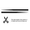 2PCS Car Side Body Stripes Vinyl Sticker Racing Sport Decals Auto Accessories For Mercedes Benz W204 W124 W220 W205 GLA CLA AMG
