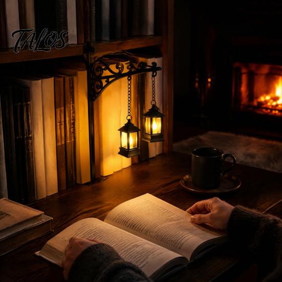Seasonal Soft Furnishings Ghost LED Bookshelf Lamp with Pumpkin Bat Hanging Charms, Halloween Ambient Light for Bookshelves Bookend Night Light,