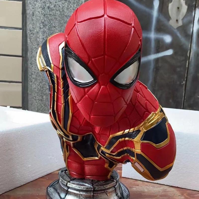 Black Panther & Venom Busts, Spider-Man Statue, Luminous Iron Man Figure – Free Shipping on One Item