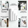 1Pcs Wall Mount Cable Tie & Tool Organizer 4/5-Slot Holds Multi-Size Zip Ties For Garage Workshop Accessories