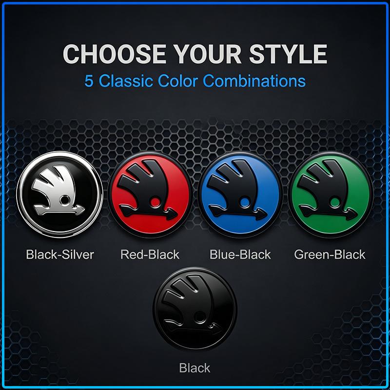 Car Steering Wheel Sticker Badge Decoration Auto Accessories For Skoda Octavia MK2 MK1 2 3 A5 A7 A8 Fabia Karoq Superb Rapid Kamiq Scala