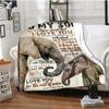 Letter 3D Print Deka mému dítěti Rodičům a milovníkům Teplá deka do obývacího pokoje Měkká flanelová deka pro dospělé a děti