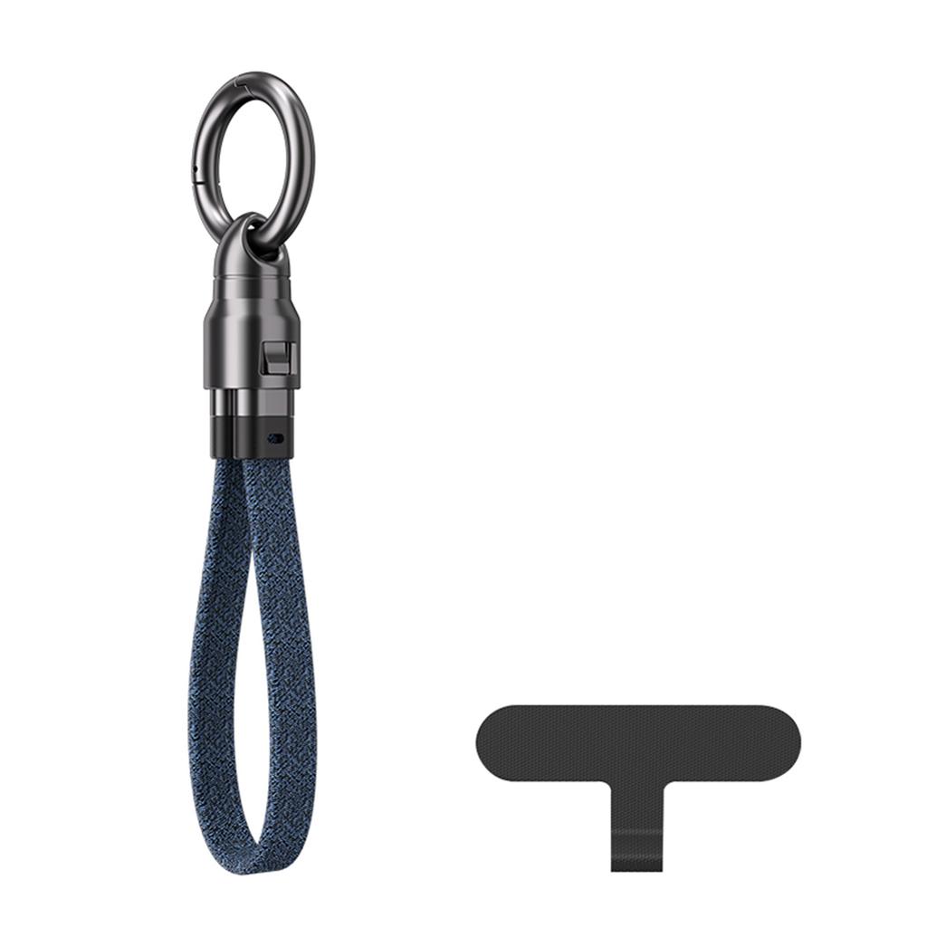 PD240W Keychain Fast Charging Cable 2 In 1, Type C To Type C Data Cable, Zinc Alloy Portable Charging Cord for Laptop,