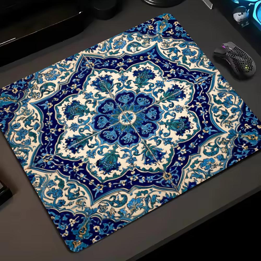 E-sports Bohemian Mandala Small Mouse Pad 45X50 50X50 Gaming Laptop Mousepad Carpet Keyboard Mat Desk Guard Vintage Floral Mat