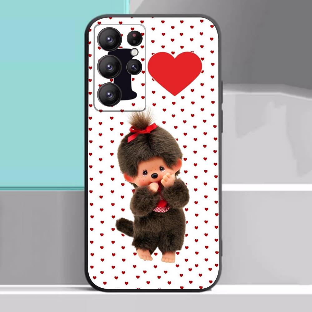 Cute M-monch-hichis Case For Samsung Galaxy Case S25 S23 S22 S21 S30 S20 S10 Ultra Plus FE TPU Soft Cover