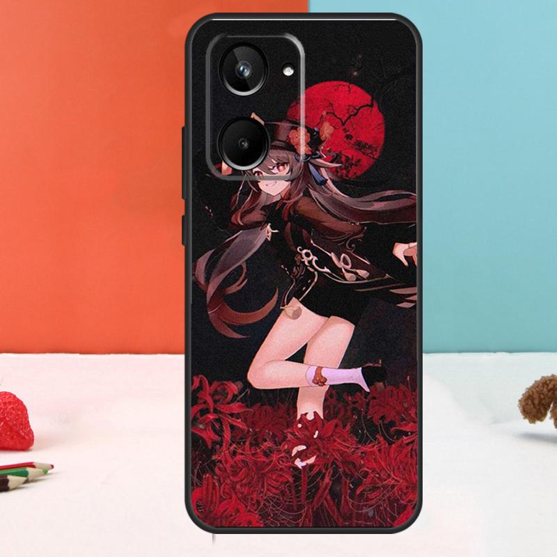 Genshin Impact Hutao For Realme 11 12 Pro Plus 9 10 GT5 GT3 GT Neo5 C35 C31 C30 C33 C51 C53 C55 C21Y C25s Case