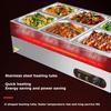 Commercial Fast Food Insulation Table 304 Stainless Steel Electric Heating Table Auto Temperature Control Food Container