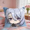 Kamisato Ayato Cute Genshin Cushion Cover Square Short Plush Pillow Case Living Room Sofa Home Decor Funda X