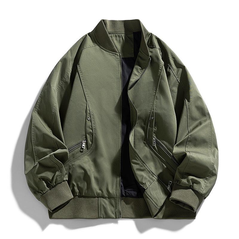 2025 Spring and Autumn American Fashion Brand Flight Suit Jacket, Men's and Women's Baseball Collar Jackets, Loose Jackets, and Padded Jackets