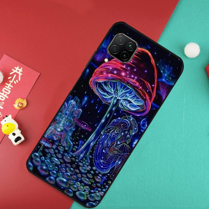 Weird Trippy Mushroom Case For Huawei Nova Y91 Y61 Y60 Y70 Y90 Nova 9 SE 10 11i 8i 3i P20 P30 Pro P40 Lite Cover