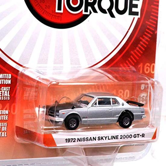 GREENLIGHT SCALE TORQUE SERIES 1972 NISSAN SKYLINE 2000 Greenlight Scale Tokyo Torque Series 3 1972 Nissan Skyline 164 "TOKYO 3" GT-R (SILVER) 164 -