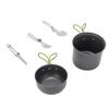 Camping Cookware Mess Kit Backpacking Pot Gear Camping Cooking Pot Pan Set for 1-2 Person Hiking Outdoor Picnic