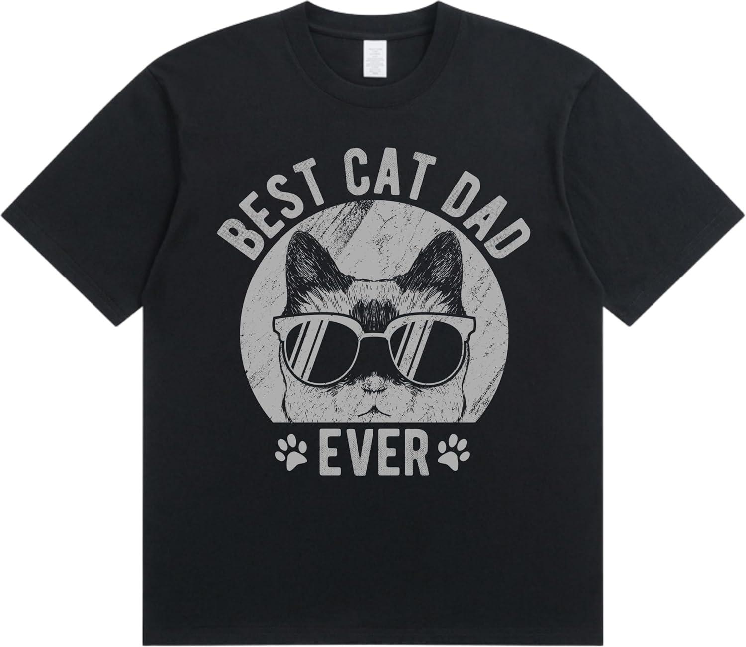 InnoBeta Funny Cat Dad Gifts Shirt, GIFS for Cat Dad, Unisex Adults T-Shirt for Appreciation Day, Christmas S